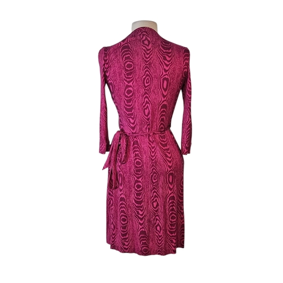 Diane Von Furstenberg New Julian Two Shadow Pink Silk Wrap Dress - Picture 5 of 13